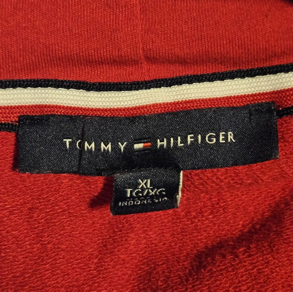 Tommy Hilfiger Red Womens Hoodie Sz XL